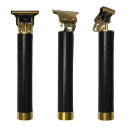 Kit Shaver Afeitadora Kemei Barber + Maquina Trimmer Patillera