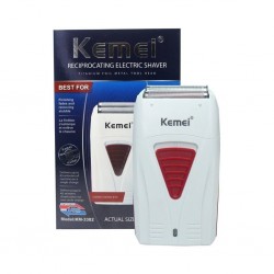 Kit Shaver Afeitadora Kemei Barber + Maquina Trimmer Patillera
