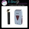 Kit Shaver Afeitadora Kemei Barber + Maquina Trimmer Patillera