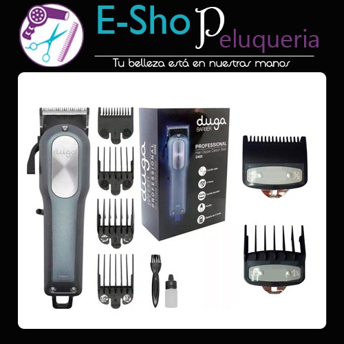 Maquina de Corte Profesional Inalambrica Duga Barber D405 + Alzas Intermedias