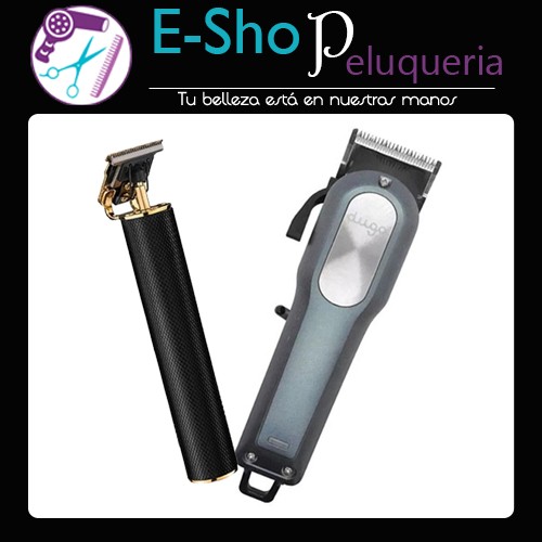 Cortadora De Pelo Duga Kit Profesional Barber D405 + Patillera Trimmer Skeleton
