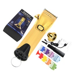Kit Maquina De Corte Kemei K32s Gold + Patillera  i32s + Shaver Afeitadora TX1