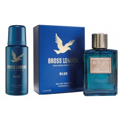 Perfume Hombre Bross London Blue Edt 100ml + Desodorante x 150ml