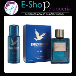 Perfume Hombre Bross London Blue Edt 100ml + Desodorante Kit x 150ml