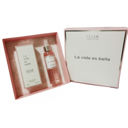 Estuche Perfume La Vida Es Bella Iciar Linea Selectiva X 50 Ml + Body Splash x 123ml