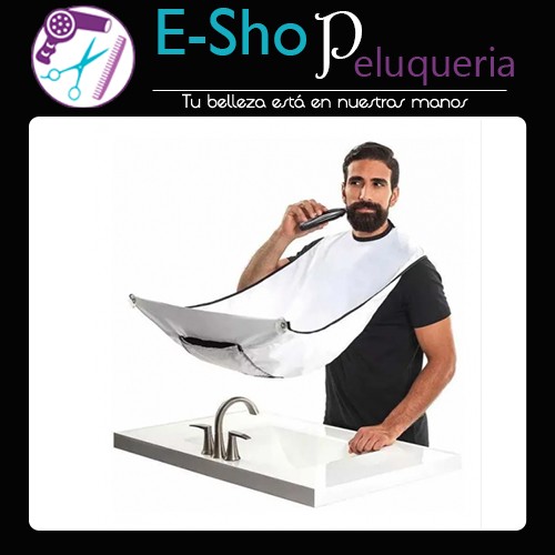 Delantal Afeitado Barba Con Sopapas Para Espejo Afeitar Capa