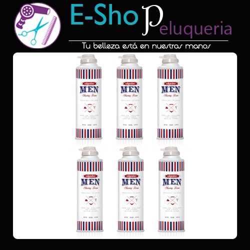 Espuma de Afeitar Shaving Foam Algabo Men 200ml Kit x 6u