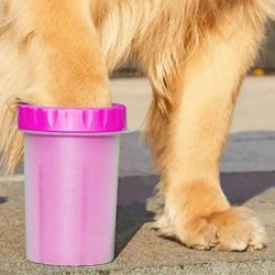 Limpia Pata Para Mascotas Copa Limpiador Lava Perros Gatos Mediano