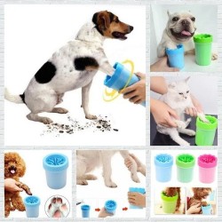 Limpia Pata Para Mascotas Copa Limpiador Lava Perros Gatos Mediano