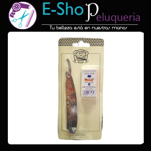 Navaja De Corte Barber Profesional Dayo + Hojas De Afeitar