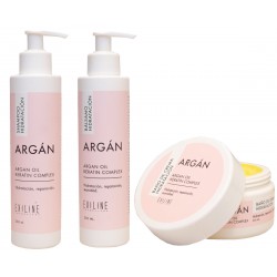 Shampoo + Acondicionador + Baño De Crema Kit Argan Oil Exiline