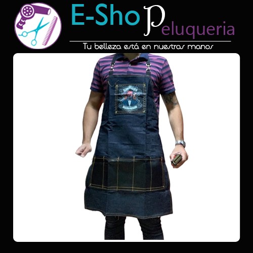 Delantal De Jean Official Barber Barbero Barberia