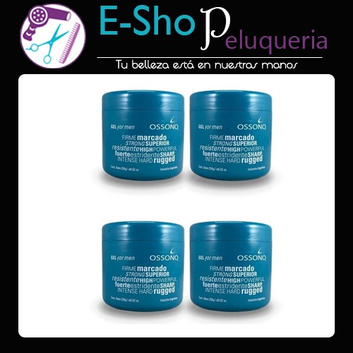 Kit 4 Gel For Men Ossono X 250grs High Powerfull