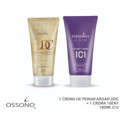 Crema De Peinar Ossono Argan x3 + 10 En 1 X3 Combo Kit