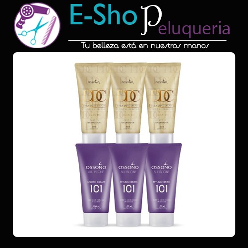 Crema De Peinar Ossono Argan x3 + 10 En 1 X3 Combo Kit