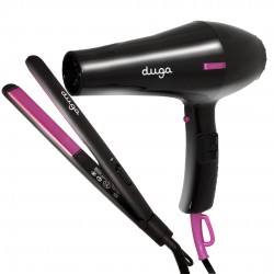 Secador 2000w + Planchita de Pelo Duga D5000