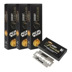 Kit X3 Filo Navaja Peluquería/barbería Derby Premium X 100