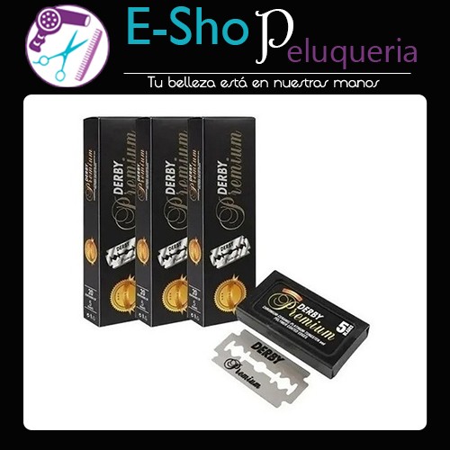 Kit X3 Filo Navaja Peluquería/barbería Derby Premium X 100