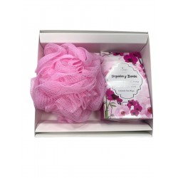 Set De Spa Esponja Exfoliante + Jabón Iciar Garden