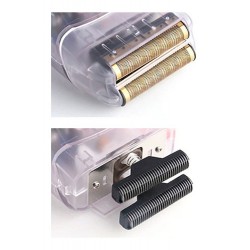 Afeitadora Doble Foil Recargable Kemei Shaver Cristal Ng987