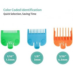 Set Alzas Peines Barbería Fade 0,5 (1,5 Mm) 1 (3mm) y 1,5 (4,5mm)