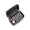 Maletin Porta Esmaltes Manicuria 34 Esmaltes + Acetonero Dompel