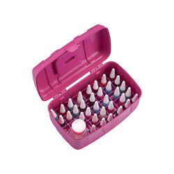 Maletin Porta Esmaltes Manicuria 34 Esmaltes + Acetonero Dompel