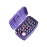 Maletin Porta Esmaltes Manicuria 34 Esmaltes + Acetonero Dompel