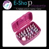 Maletin Porta Esmaltes Manicuria 34 Esmaltes + Acetonero Dompel