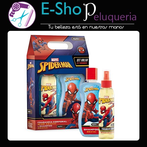 Spiderman Set Shampoo 200ml + Colonia 125ml Algabo