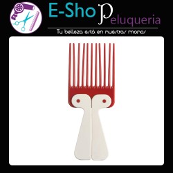 Eurostil Peine Ahuecador Doble Pua Plegable Para Rulos