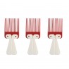 Eurostil Peine Ahuecador Doble Pua Plegable Para Rulos Kit x 6 Unidades