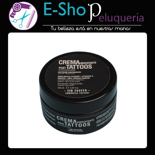 Crema Hidratante Post Tattoos Tatuajes Sir Fausto x 100grs