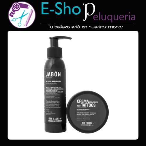 Kit Crema Hidratante + Jabon Post Tatuaje Tattoo Sir Fausto