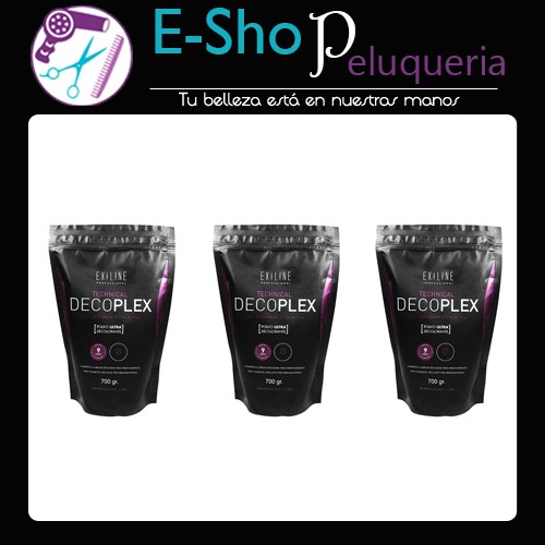 Polvo Exiline Decolorante Decoplex X 700 Grs Kit X 3 Unidades