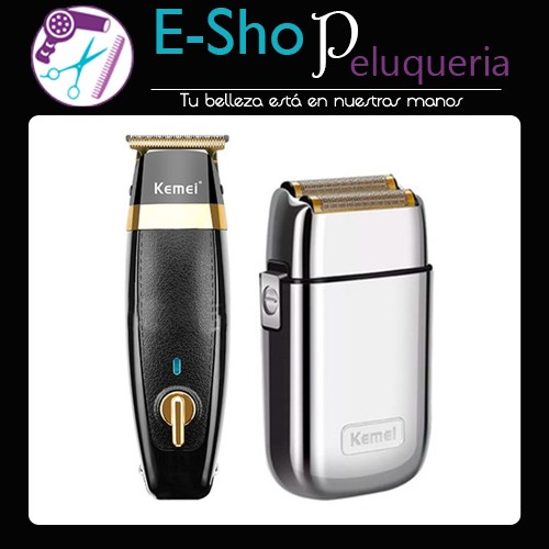 Kit Maquina de Corte Kemei KM-1834 + Afeitadora Kemei KM-TX1