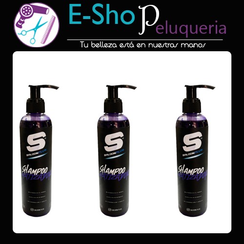 Shampoo Matizador Silver Saloon Plus x 250ml Kit x3