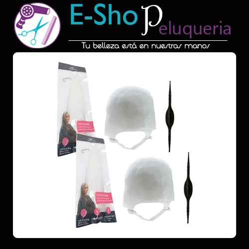 Kit 2 Gorros de Reflejos Claritos Dompel + Aguja