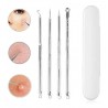 Set De 4 Removedor Extractor De Puntos Negros Comedones Acne
