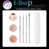 Kit De 4 Removedor Extractor De Puntos Negros Comedones Acne
