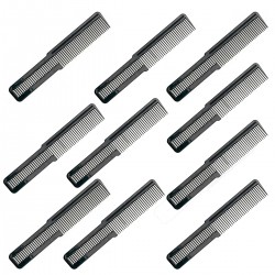 Peine De Corte Profesional Barberia De Carbono Kit X10