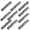 Peine De Corte Profesional Barberia De Carbono Kit X10