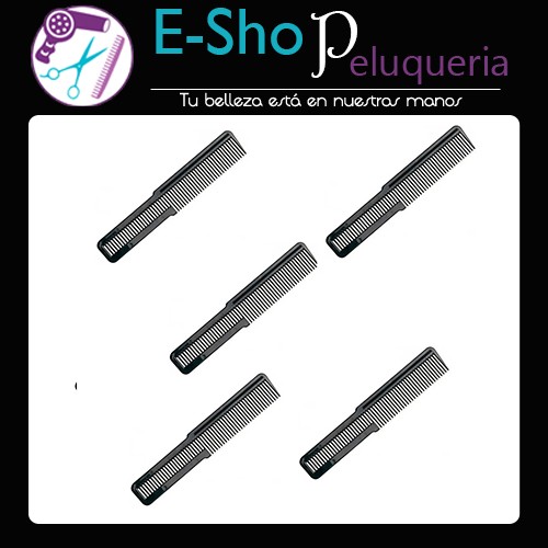 Peine De Corte Profesional Barberia De Carbono x5