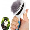 Cepillo Cardina Acero Automatico para Perros y Gatos