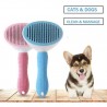 Cepillo Cardina Acero Automatico para Perros y Gatos