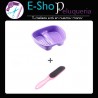 Kit Batea Plastica Bacha De Podologia Pedicuria Para Pies Dompel + Escofina