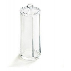 Vaso Acrílico Portademaquillantes Con Tapa Algodonero Jessamy