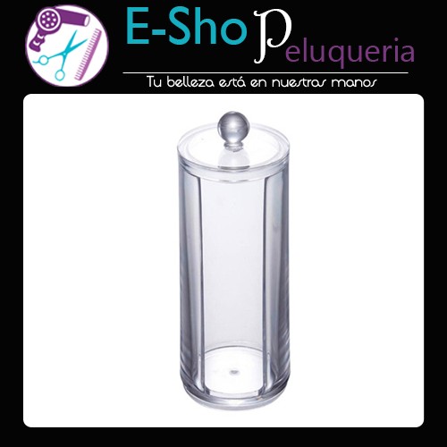 Vaso Acrílico Portademaquillantes Con Tapa Algodonero Jessamy
