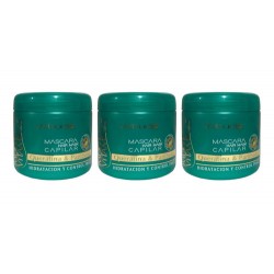 Kit x 3 Volbucle Mascara Capilar Queratina y Panthenol Multi Vitaminas x 200grs