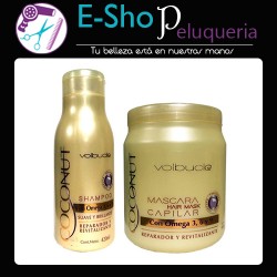 Shampoo + Mascara Capilar Volbucle Coconut Reparador Revitalizante